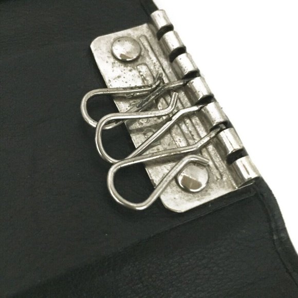 743129S Gucci Key Case G Logo 6 Ring Black Leather - Picture 6 of 9